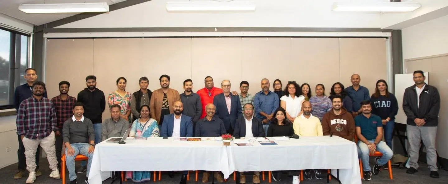 The Auckland Tamil Association executive and committee members in a group photo