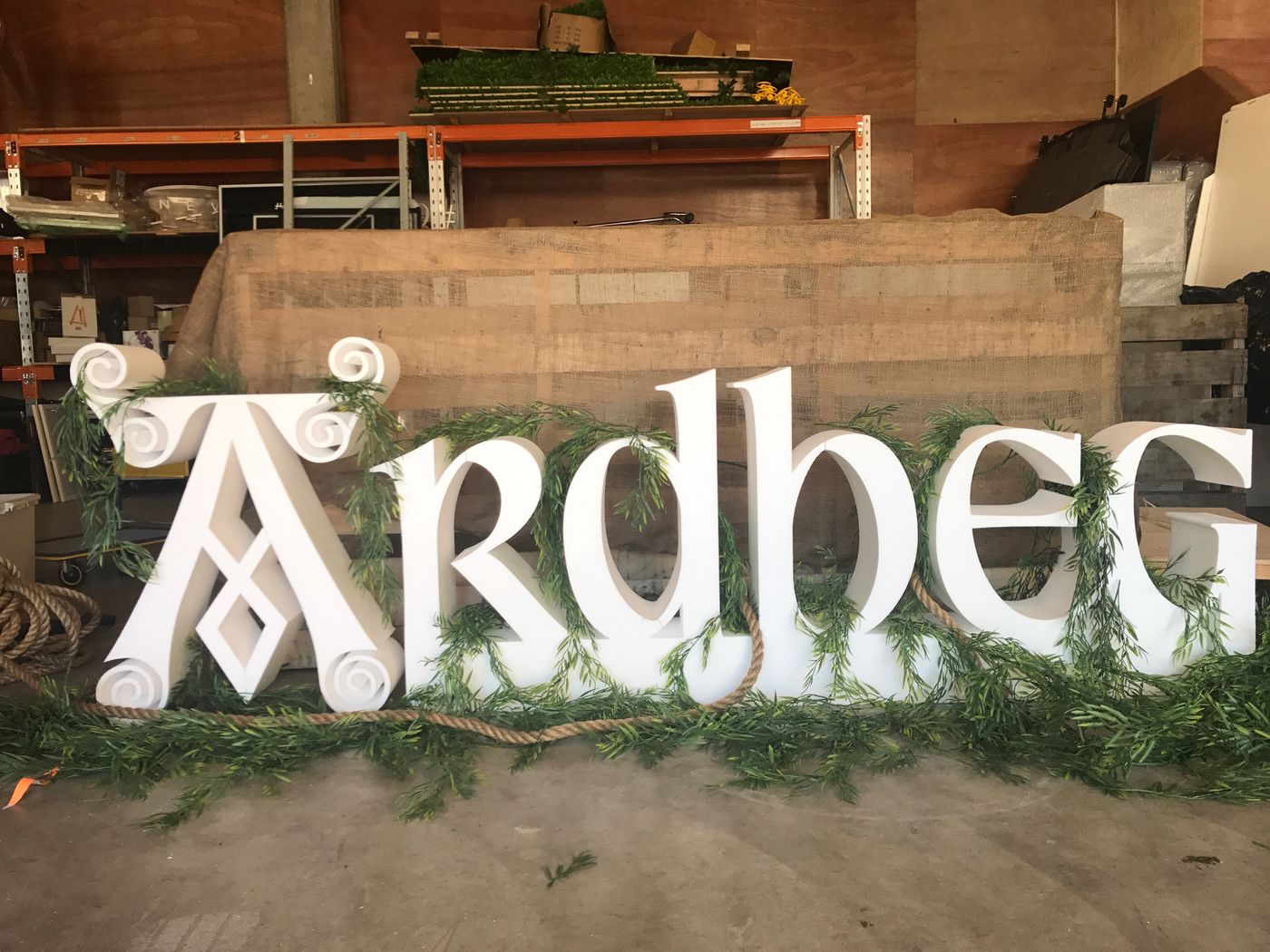 Large Scale Polystyrene Letters and Logos