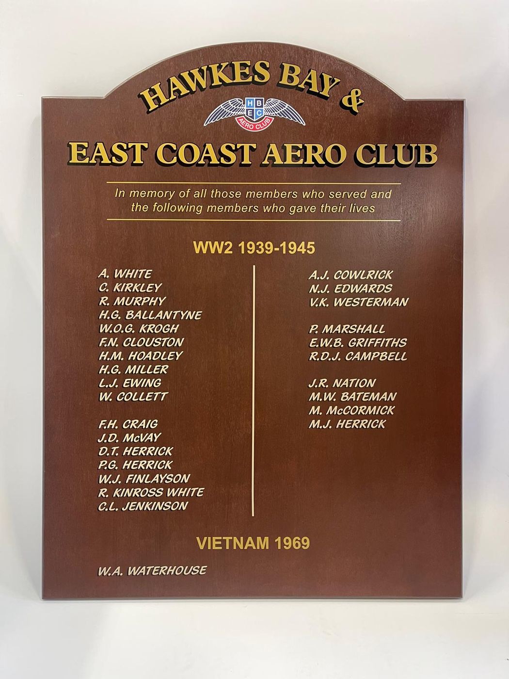 Traditional Signage and Honours Boards