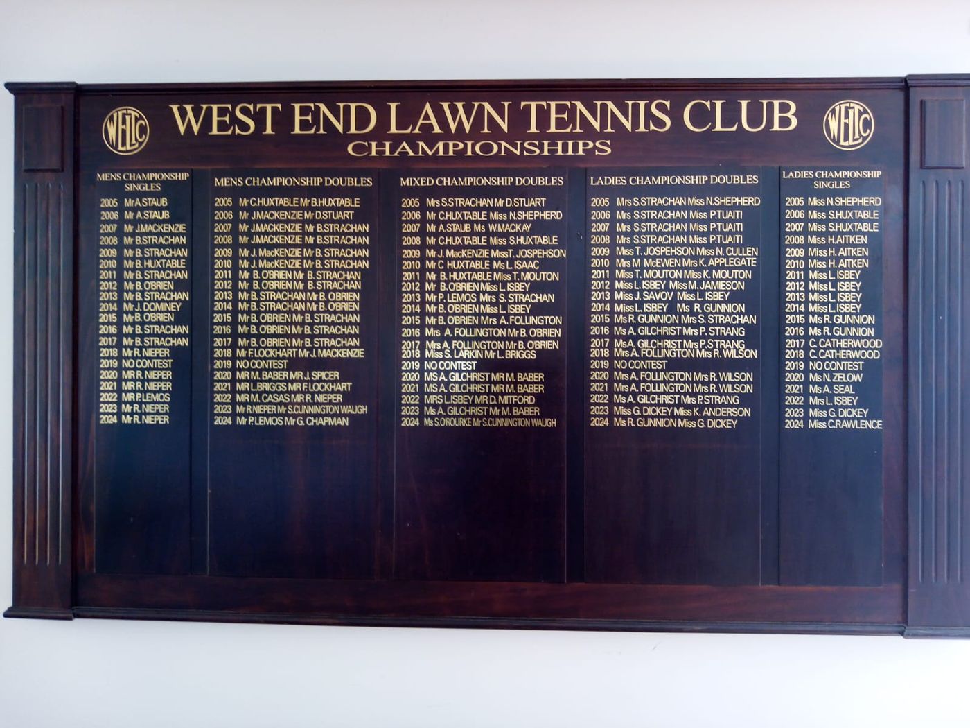 Traditional Signage and Honours Boards