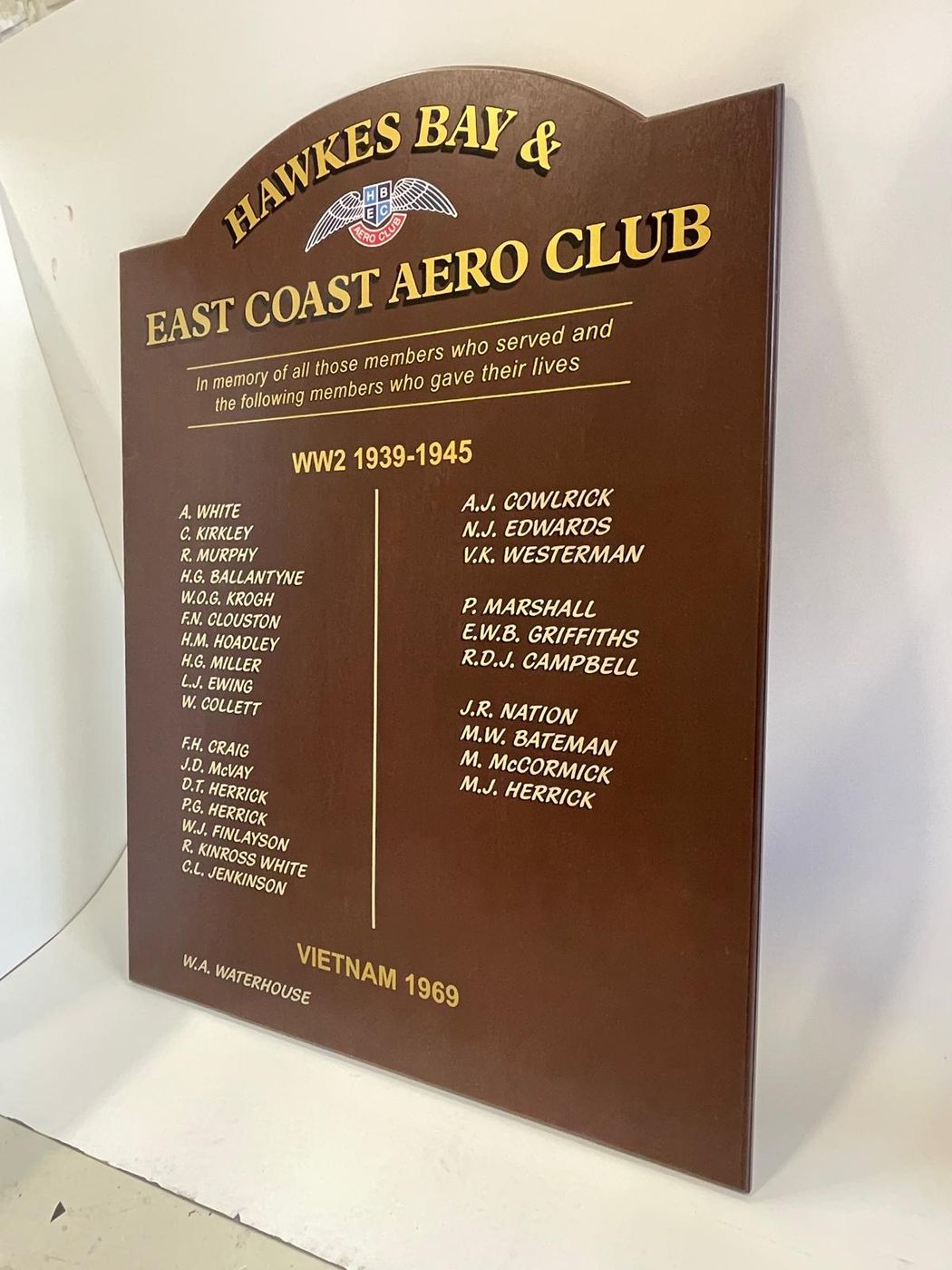 Traditional Signage and Honours Boards